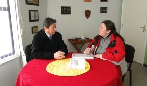 Comunidad y emprendedores locales son recibidos por Gobernador de Provincia de Antártica